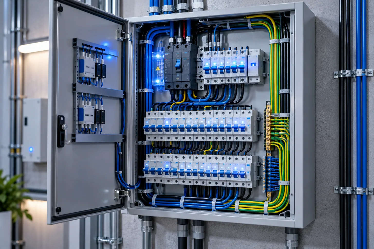 Modern electrical distribution panel